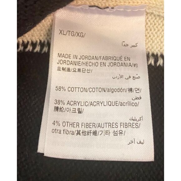 Charter Club Black Sweater Dog Design Button Shoulder Detail XL - Picture 4 of 10